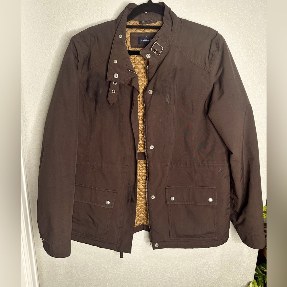 Lands End Brown Barn Jacket